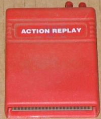 Action Replay-Steckmodul für den C64.