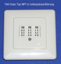 TAE-Dose Typ NFF in Unterputzausführung
