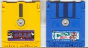 2 verschiedene Famicom-Disk-Spiele