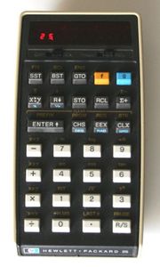 Frontansicht des HP-25