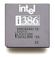 Intel i386DX, 16 MHz.