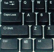 Steuerungstaste Ctrl auf einer englischen Windows-Tastatur (unten links)