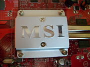 Logo von MSI auf einer ATI Radeon HD 2600 Pro