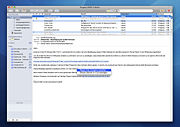 Hauptfenster von Mail