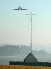 Im Anflug auf Klagenfurt (LOWK) - NDB mit dem Rufzeichen KI sendet auf 313 kHz