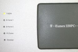 Kleinst-Telefonanlage für 2 Teilnehmer (Typ Eumex 220PC der Deutschen Telekom)