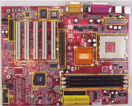 ATX-Hauptplatine mit KT333-Chipsatz von MSI