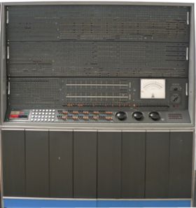 IBM-7030-Bedienkonsole, ausgestellt im Musée des Arts et Métiers, Paris