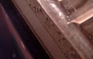 Die Entwicklertrommel (in der Mitte) einer Einweg-Tonerkartusche